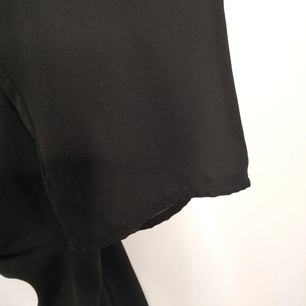 Line Up Y2k black & cream rhinestone halter jumpsuit. Size L - Picture 6 of 14